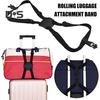 Luggage Strap Elastic Travel Suitcase Belt with Reflective Strip Adjustable Luggage Band Bag Bungee for Travel Accessory