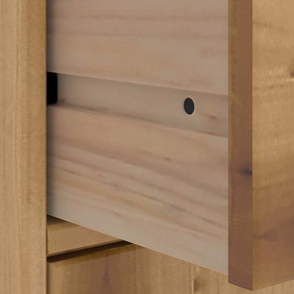 Side Cabinets 5 Pcs ODDA 40x24x79 cm Solid Pine Wood