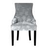 Real Velvet Fabric Sloping Arm Chair Cover Big Size Wing Bakc King Back Chair Covers Seat Covers For Hotel Party Banquet Home