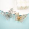 Elegant Butterfly Hair Claw Clip With Dazzling Rhinestones For Women Securely Hold Metal Hairpin Accessory