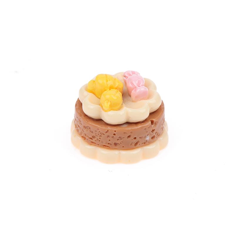 10Pcs Mini Cake Fake Food Mini Figure Miniature Things Dollhouse Items Decorative Accessories