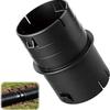4-inch Pipe Internal Coupling Durable Drainage Adapter Fitting PVC Pipe Joint Corrugated  Boat