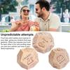 12 Sides Food Decision Dice Wooden Couple Date Night Ideas Dice Portable Dinner Takeaway Decider Dice Adults Girlfriend Boyfriend Date Night Props