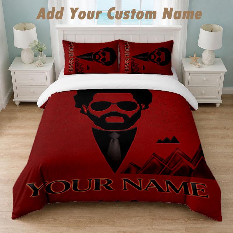 Bedding Set 1 Duvet Cover 2 Pillowcases The Weeknd Print Soft Bed Linen Bedroom Decor
