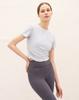 FORMATIVE Overlap Shirred Short Sleeve Fmst404_Clearia Aqua