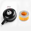 For Piston Compressors Air Compressor Muffler Filter Element Noise Metal Black