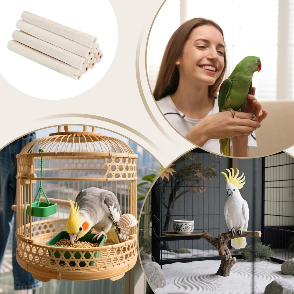 Parrot Chewing Toy Grass Core Biting Stick For Parrot Interactive Bird Grass Core Chew Stick For Cockatoo Conure Cockatiel