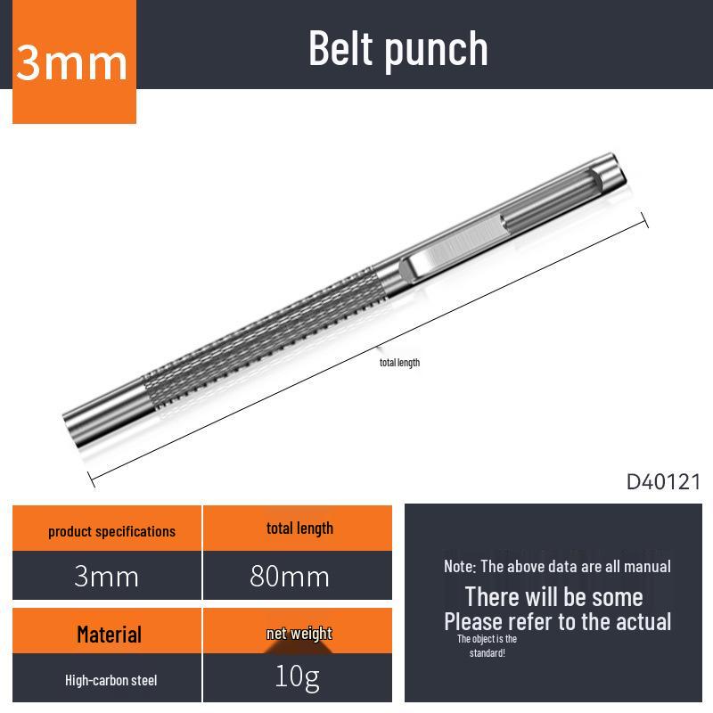 Прямой удар: Компактный ручной инструмент для пробивания отверстий из кожи и липы для ремней и ремешков для часов