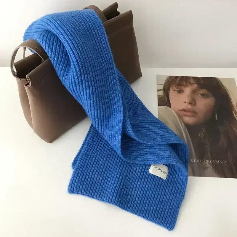 Fashionable Scarves for Woman 160cm Thick Knitting Yarn Windproof Warm Scarf Winter Protective Wraps