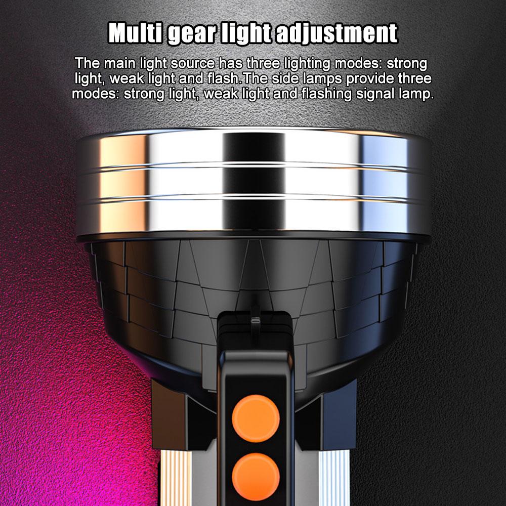 10000LM 1000M Lonag Range 50W Most Powerful LED Flashligh Portable Spotlights USB Charging Searchlight Outdoor Tactical Torch