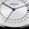 Швейцарские Сапфировые Белые Серебристые Нержавеющая сталь Сетка 41 мм a.b.art Мужские часы, Механизм, Стекло, Циферблат, Ремешок, Тонкие, Водонепроницаемые, Аналоговые, Простые, Деловые,