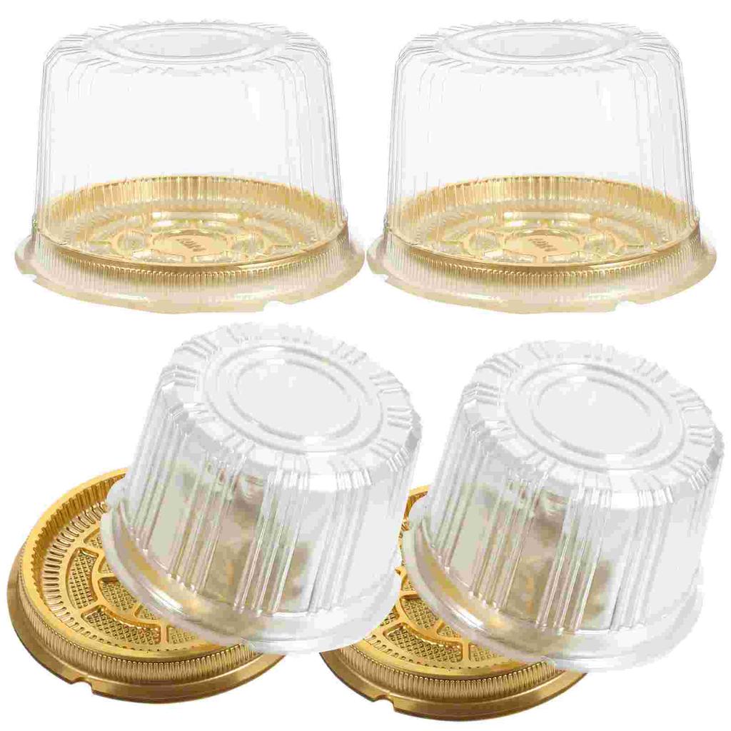 10 Pcs Cake Box Boxes and Packaging for Cakes Containers Plastic Carrier Macaron Muffin Travel