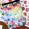 Retro Japanese Stickers 50 Pages Book, Korean Style Decorative Stickers, Adhesive Labels DIY Vinyl for Scrapbooking And Junk Journaling Phone