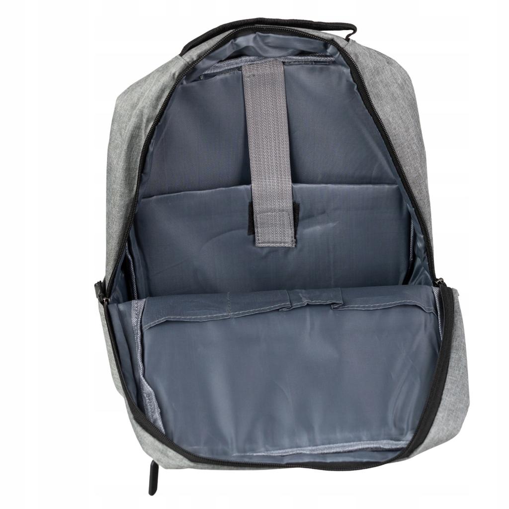 Plecak młodzieżowy nowoczesny szkolny niebieski na laptopa 15,6" z usb  hn212701 blue