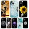 Чехол для телефона iPhone 17 Чехлы iPhone Air 16 15 12 13 14 Pro Max 7 8 Plus 16Pro iPhone11 Мягкий чехол цветок Одуванчик