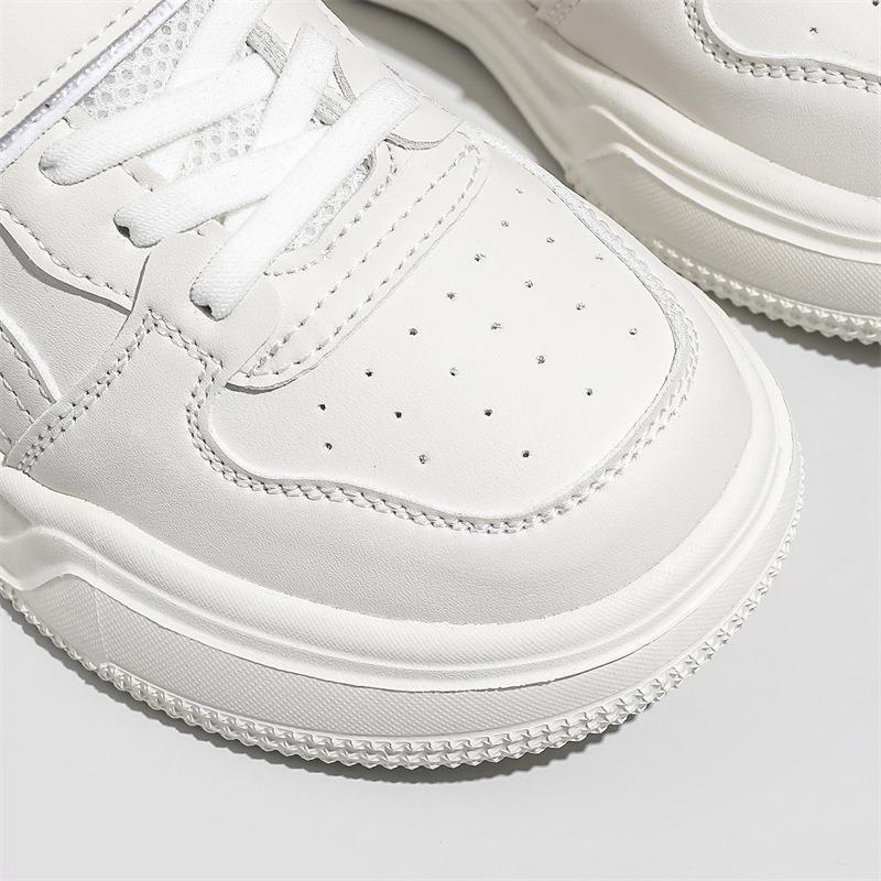 Детские белые туфли, весна и осень, новые, для студентов, мягкая подошва, кожа, дышащие, повседневные, для мальчиков, спортивная обувь для девочек