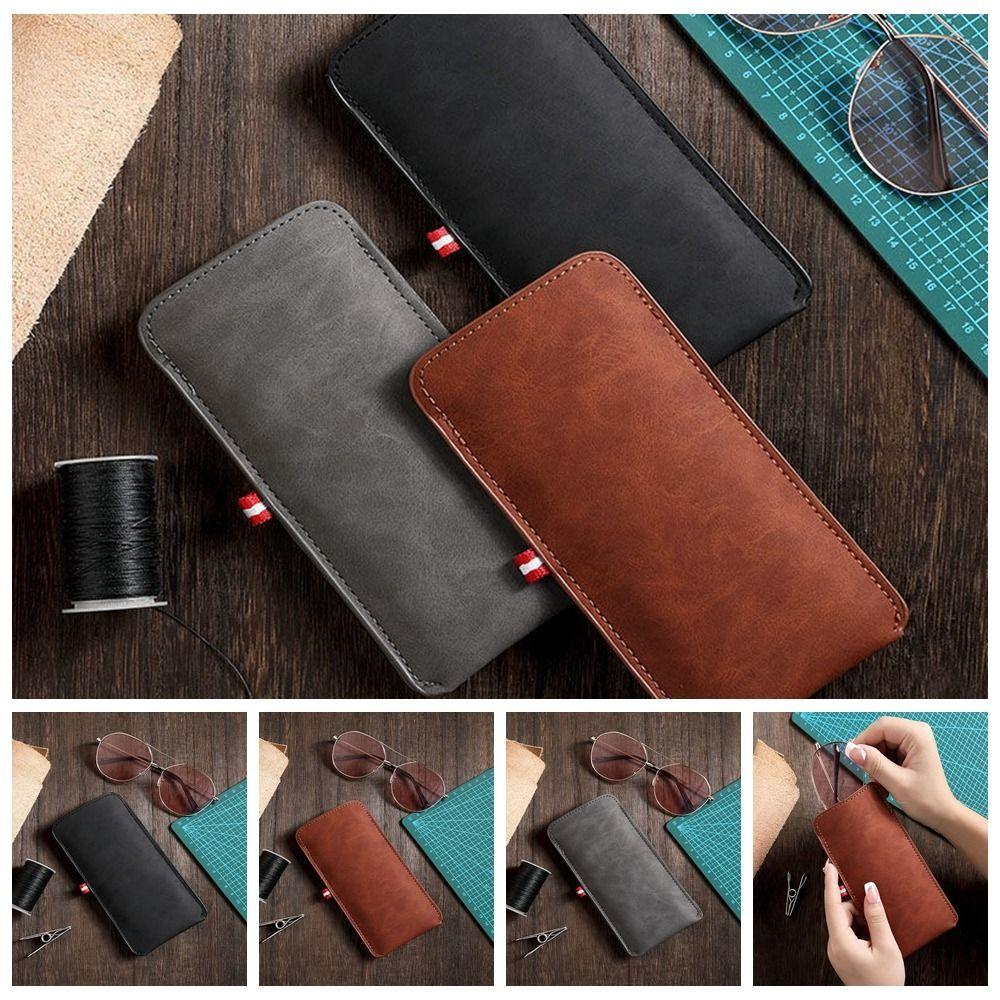 Сплошной цвет из искусственной кожи, сумка для очков, защитный чехол для солнцезащитных очков на открытом воздухе