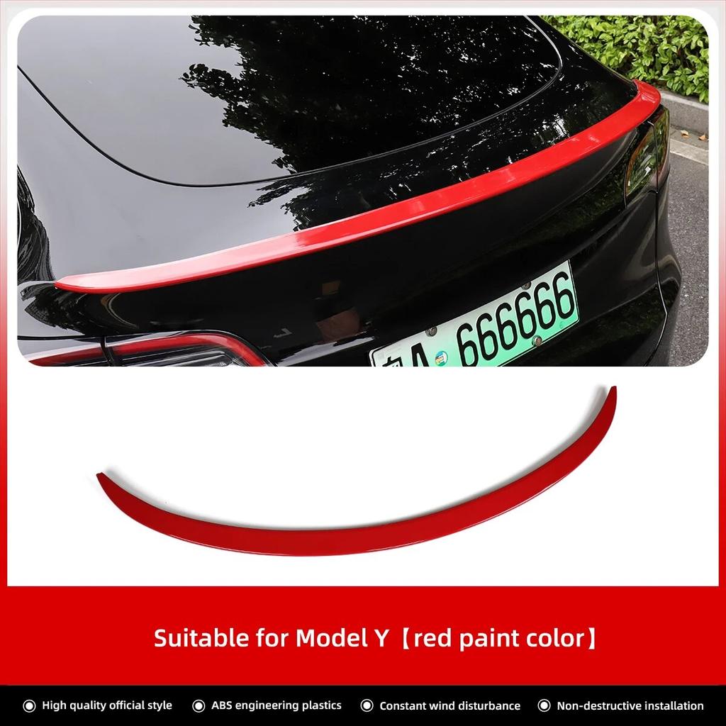 LUCKEASY For Tesla Model Y -2023 Car Styling Accessories ABS SPORT High-performance Rear Trunk Spoiler Wing Tail