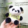Мягкий брелок в виде панды, мультяшный автомобильный брелок, портативная плюшевая кукла, сумка, кулон, студент