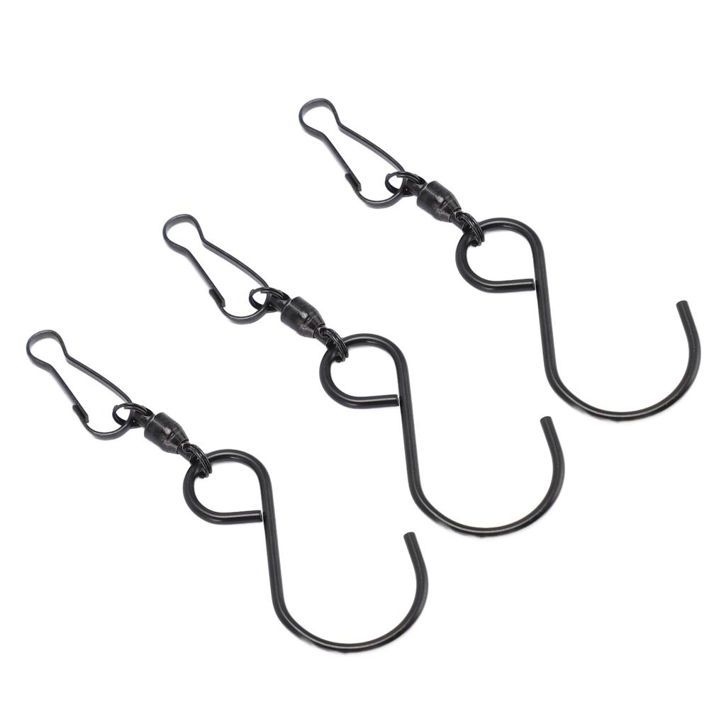20pcs Wind Spinner S Hook Clips 360 Degree Rotation 304 Stainless Steel Dual Clip Wind Spinners