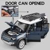 Large 1:18 Land Rover Defender Range Rover Alloy Model Car Toy Metal Diecast SUV Off-road Vehicles Collection Sound Light Gifts
