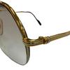 Great Cartier Glasses Trinity Two-bridge half-rim gold mens Used