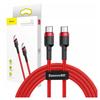 Кабель USB-C на USB-C PD Baseus Cafule PD 2.0 QC 3.0 60 Вт 1 м (Красный)