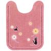 Senko Delivery Service Flower Stroll Toilet 80 X 60 Character Studio 12766 Kiki's Mat, Approx. Cm, Pink, Jiji, Cat, Ghibli,