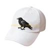 49MD Унисекс Бейсболка с Готической Вышивкой Ворона Регулируемая Snapback Кепка Папы для Повседневной Активности Защита от Солнца на Открытом Воздухе Головной Убор