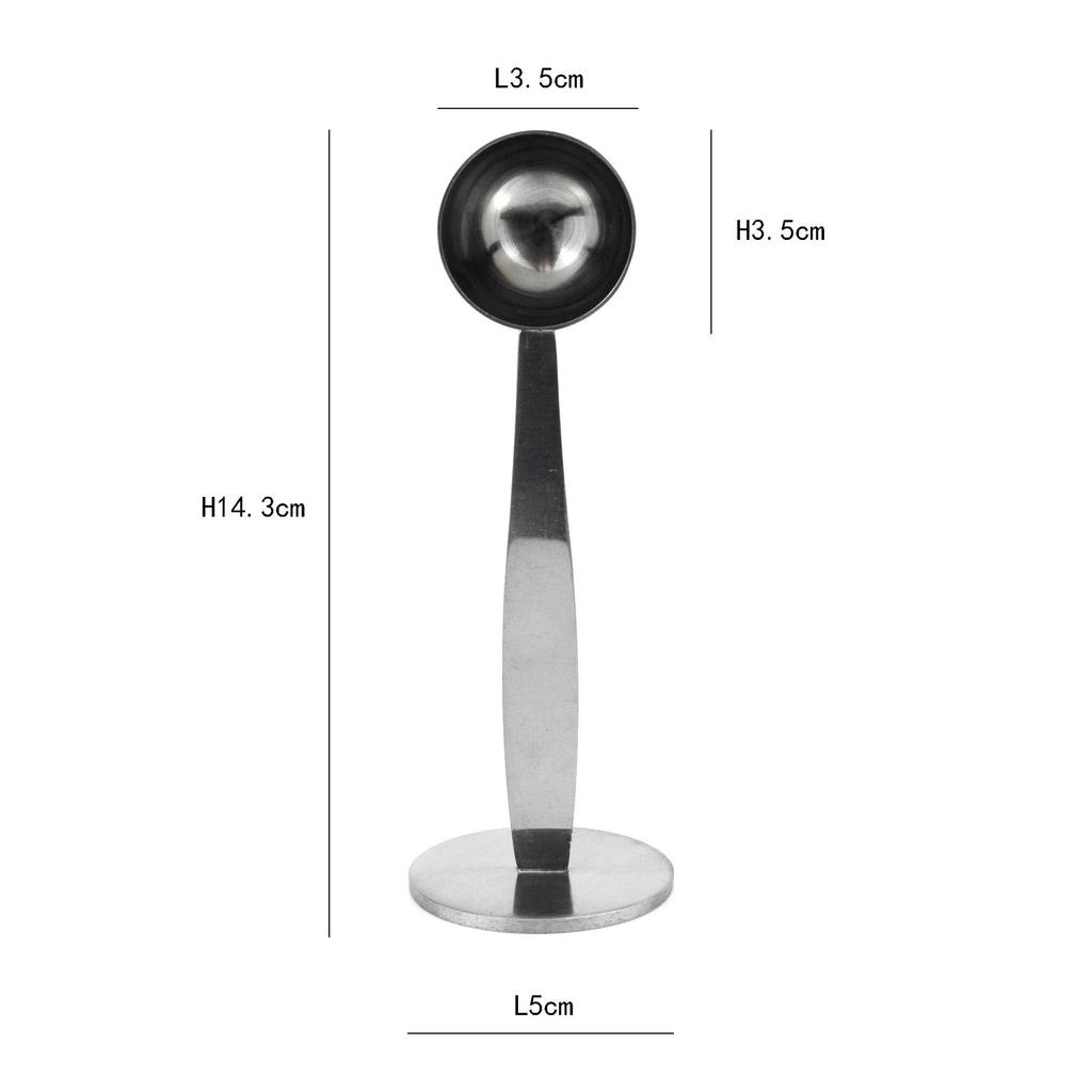 L Member Stainless Steel 15ml/30ml Measuring Spoon for Coffee, Milk Powder, and Seasoning with Scale - Baking Tool.