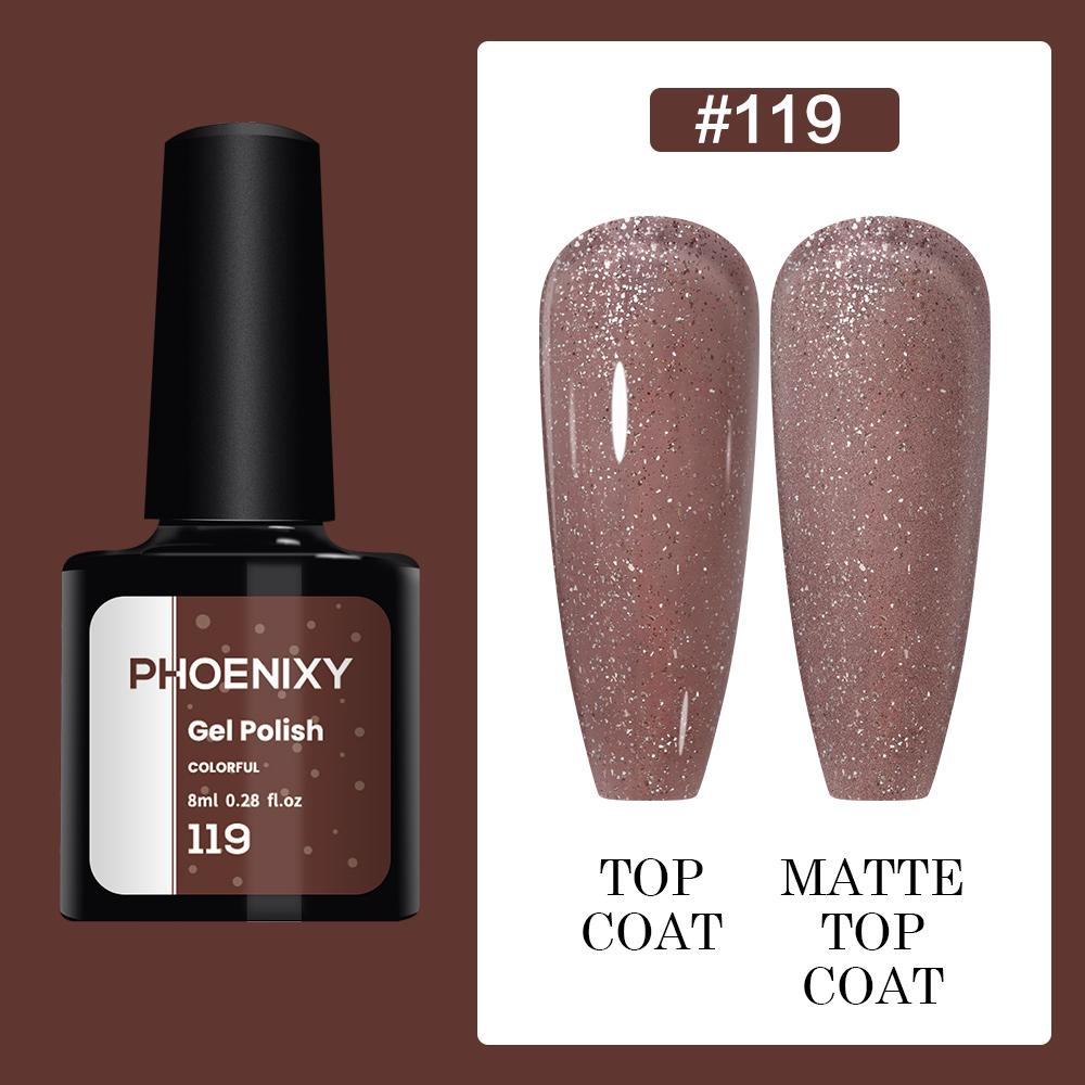 PHOENIXY 8 мл гель-лак для ногтей, полуперманентный гель, блестящий гель, отмачиваемый блестящий стартовый набор, маникюрный набор для маникюрного салона