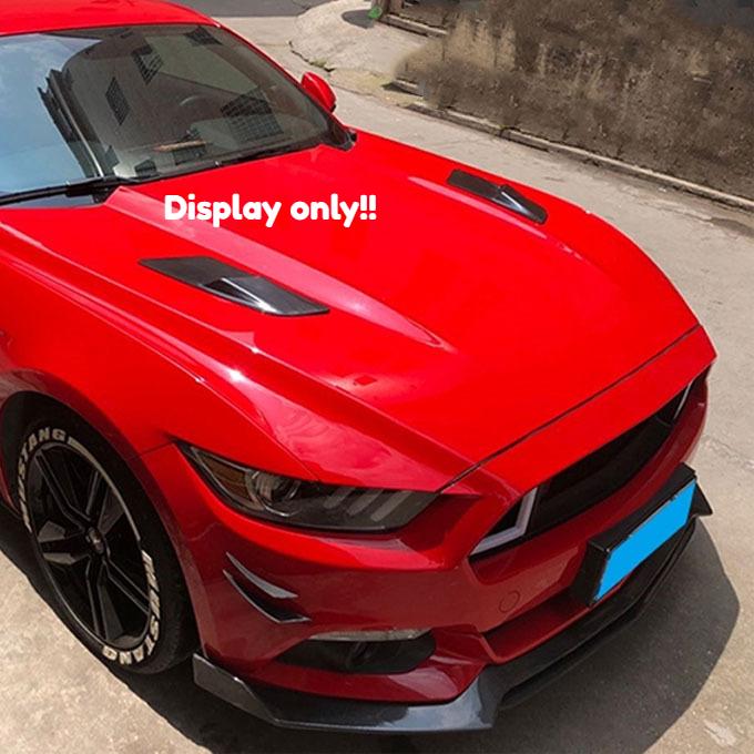 2 шт. передний капот двигателя, воздухозаборник, вентиляционная крышка, накладка, украшение для автомобиля Ford Mustang 2015-2023