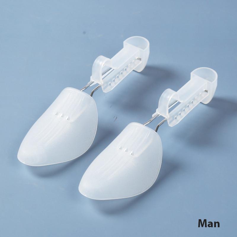 1 Pair Plastic Shoe Tree Shaper Shapes Stretcher Adjustable For Women Men