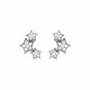 Boucles D'oreilles Luxenter Famille En Argent 925 Et Zircon Brillant Rhodié