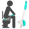 38cm Long Reach Comfort Toilet Wiping Aids Tools-Self Assist Bathroom Bottom Buddy Wiping Toilet Aid