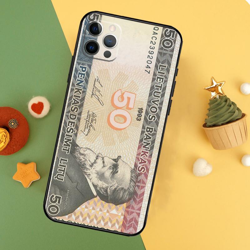 Чехол для телефона iPhone 16 15 14 13 12 11 Pro Max Plus Mini 7 8 X XS Max XR с изображением литовских лит
