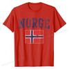 Norge Flag Norway Norwegian Home Love Family T-Shirt Funny Custom T Shirts Cotton Men Tops & Tees Custom