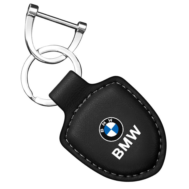 For BMW Performance E46 E90 E60 F20 X1 F10 F30 X3 E70 E39 Accessories Car Shield Leather Keychain Key Ring Pendant Holder Gift gzdf57