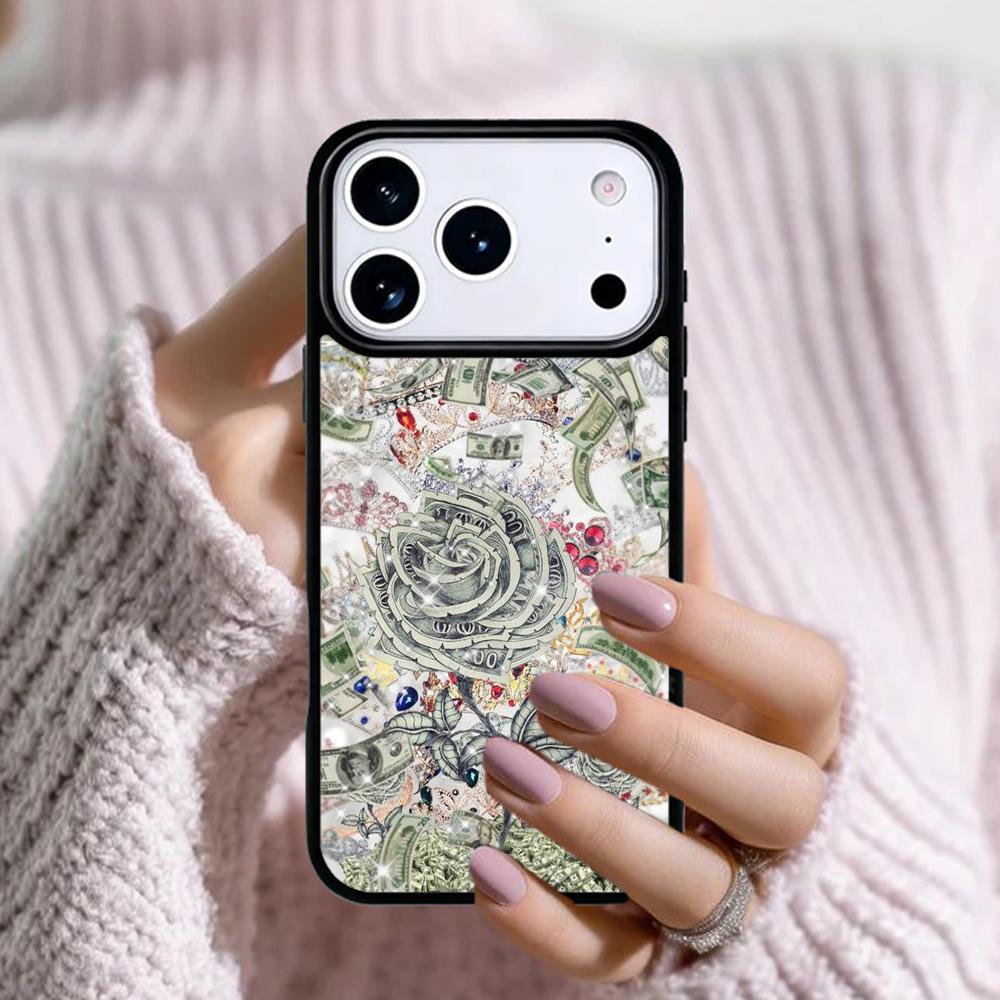 Dollars Money Phone Case For Apple iPhone 17 Air 16E 15 14 Plus 13 12 11 Pro Max Mini Funda Cover