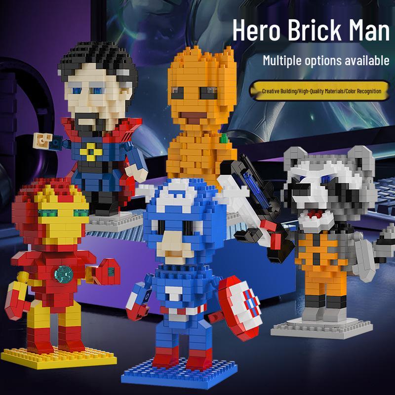 Игрушки-конструкторы Мстители - Совместимы с Lego Мелкими Деталями, Образовательные и Декоративные.