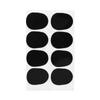 Sax Mouthpiece Patch Pad Cushion for Soprano Alto Tenor Saxophone Clarinet Black 0.3mm Big Oval