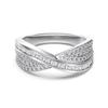 European and American Rings, Women's Niche Light Luxury Bows, Love Silver Rings