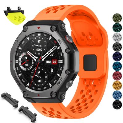 Мягкий Дышащий Силиконовый Ремешок Для Amazfit T-REX 3 Спортивный Браслет Ремешок Для Часов Для Xiaomi Huami Amazfit Watch T-REX3 Наручный Ремешок