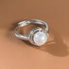 Xiaomi BF CLUB 925 Sterling Silver Ring For Women Jewelry Pearl CZ Open Vintage Handmade Ring Allergy For Party Birthday Gift