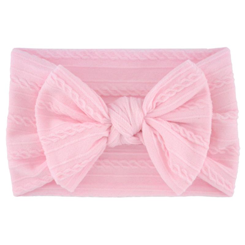 Baby Girls Bow Headbands, Soft Elastic Nylon Hairbands for Infants Toddlers