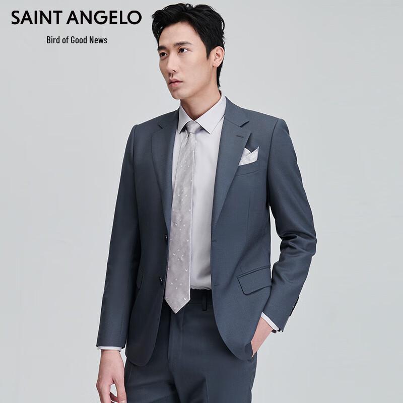 Мужской деловой костюм SAINT ANGELO из смесовой шерсти