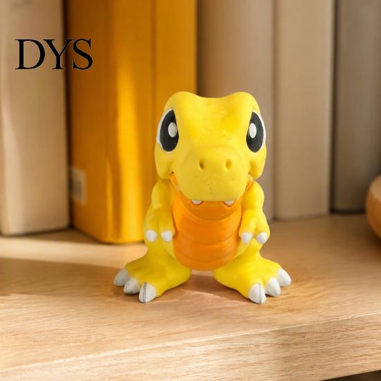 Гибкие шарнирные фигурки 3D-печатные подвижные милые Т?Динозавр Рекс Игрушка-антистресс, Суставная Начинка для Чулок для Мальчиков Фигурка, Кусается?Палец