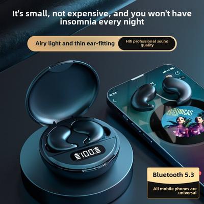 Беспроводные наушники Bluetooth для сна Mini Side Sleep Ultra-thin Sports Running Invisible Digital Display Screen