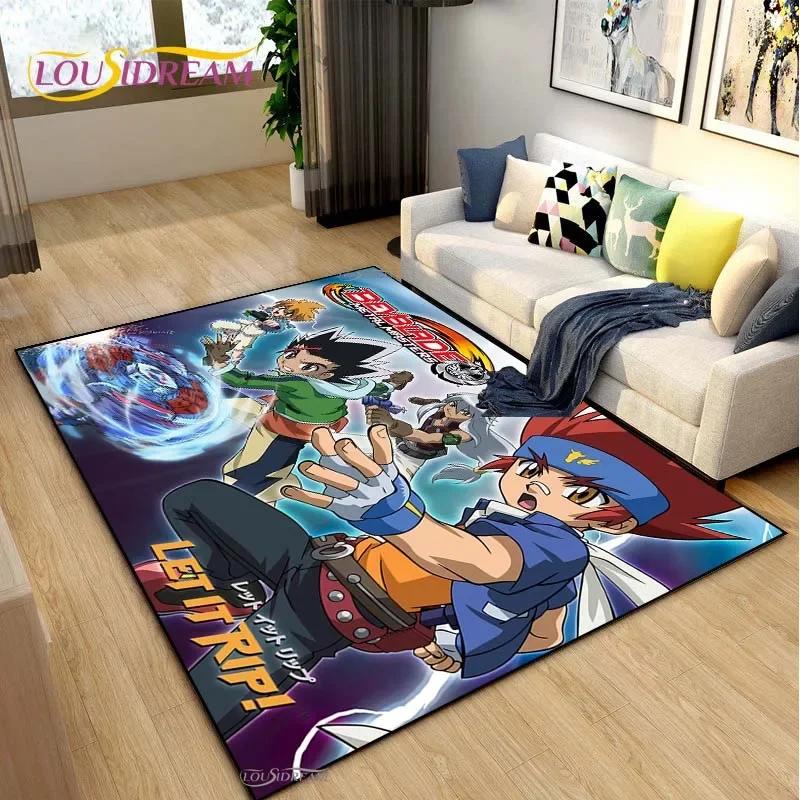 Beyblade Cartoon Anime Carpet for Living Room Bedroom Coffee Table Yoga Area Rug Kitchen Unslip Floor Mat Alfombra Birthday gift