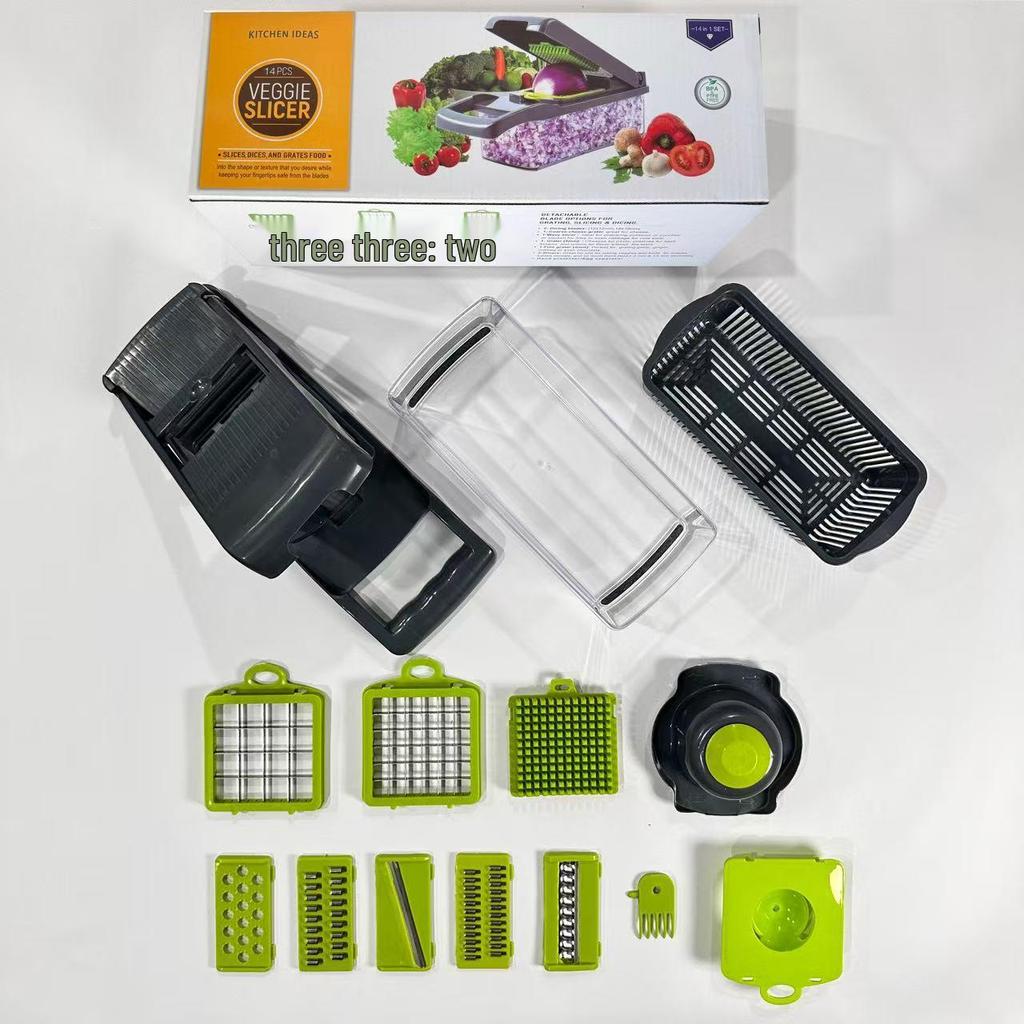 Multifunctional Vegetable Cutter & Storage Box - Salad Slicer & Dicer